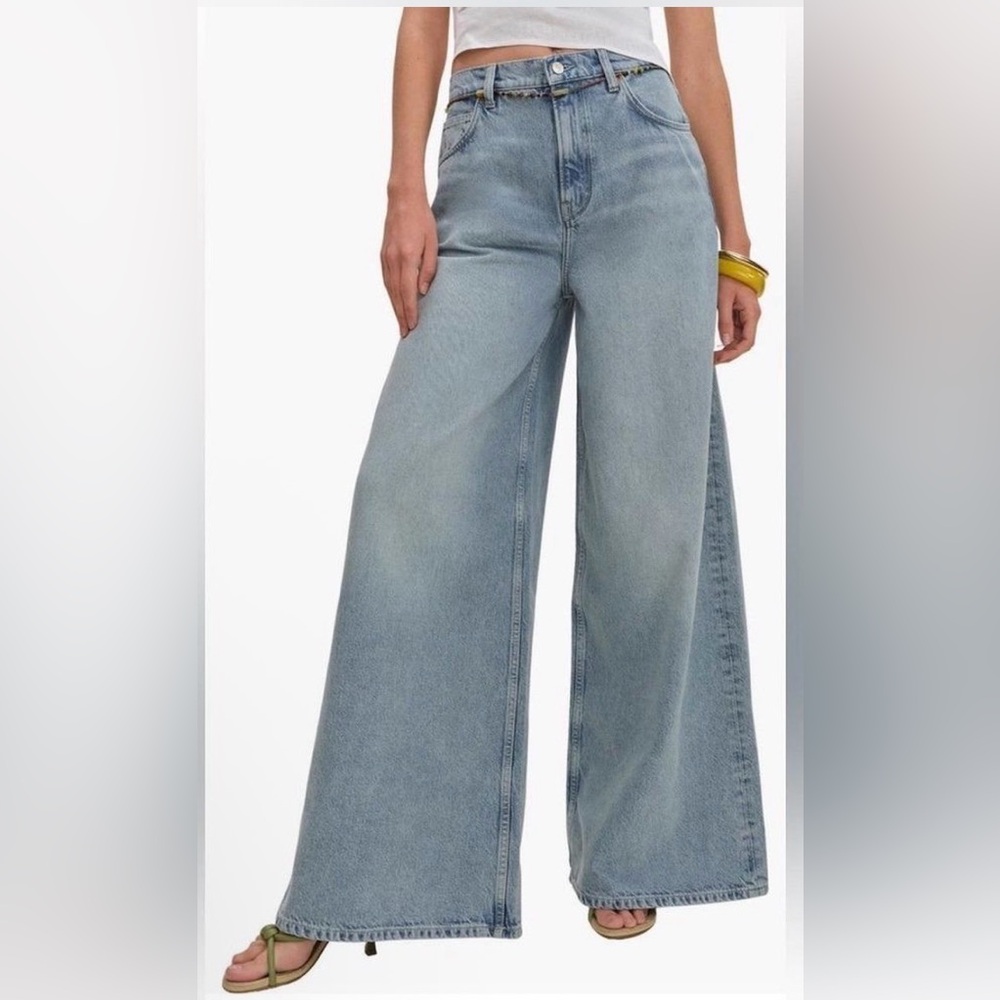 🌺NWT REFORMATION ADDYSON WIDE LEG HIGH RISE JEANS SIZE 28/6🌺